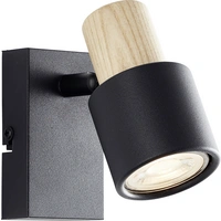 Brilliant Pini 10145/76 Wandleuchte GU10 Schwarz, Holz Brilliant Pini 10145/76 Wandleuchte GU10 Schwarz, Holz