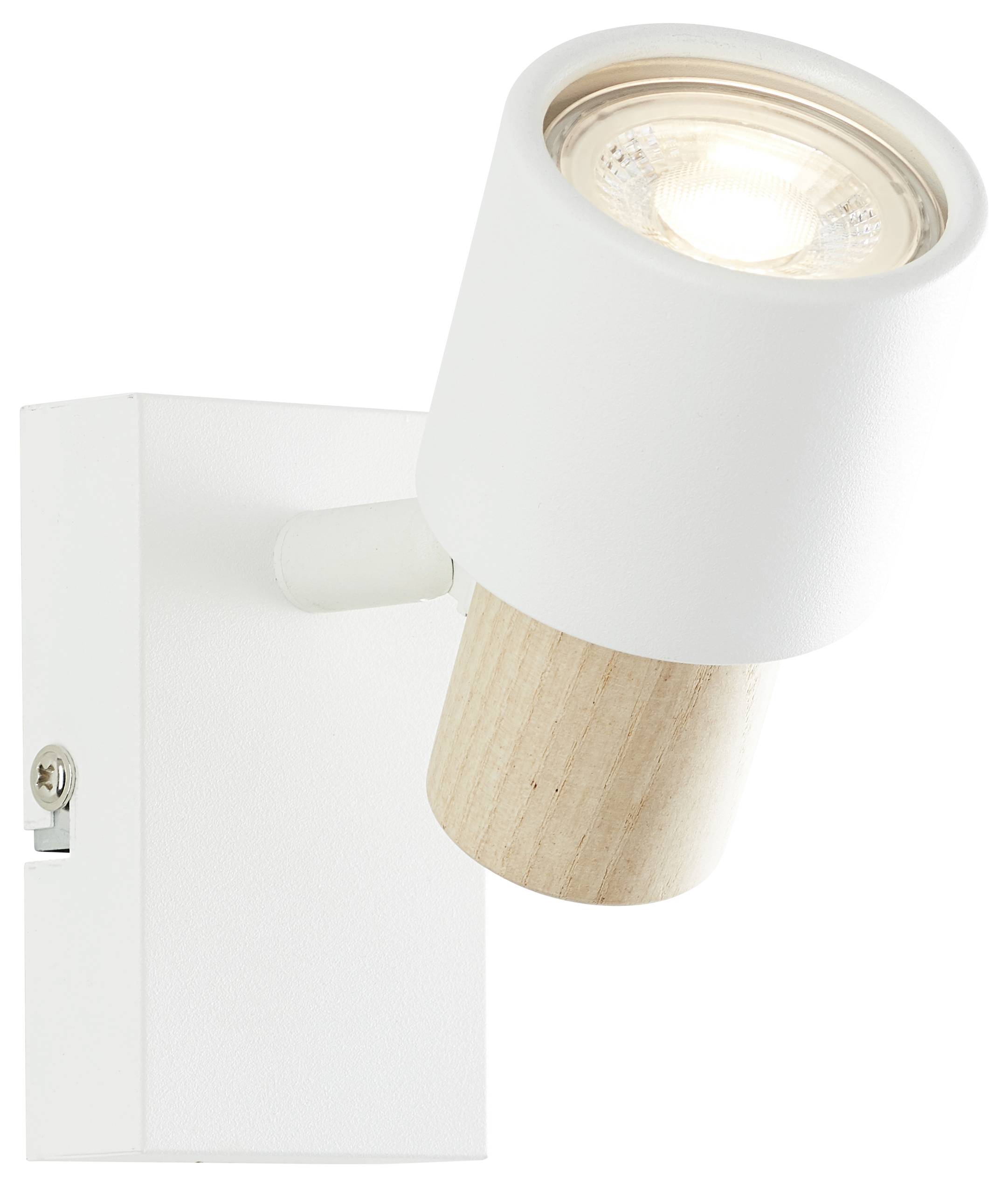 Brilliant Pini 10145/75 Wandleuchte GU10 Weiß, Holz