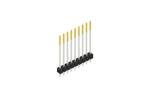 Fischer Elektronik Stiftleiste (Standard) Anzahl Reihen: 1 10048871 10St.