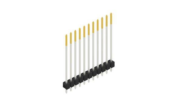 Fischer Elektronik Stiftleiste (Standard) Anzahl Reihen: 1 10048992 10St.