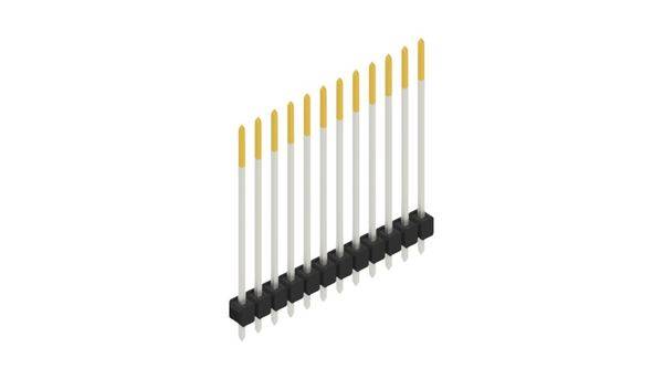 Fischer Elektronik Stiftleiste (Standard) Anzahl Reihen: 1 10048995 10St.