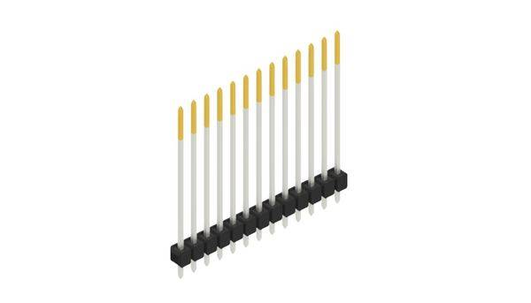 Fischer Elektronik Stiftleiste (Standard) Anzahl Reihen: 1 10048998 10St.