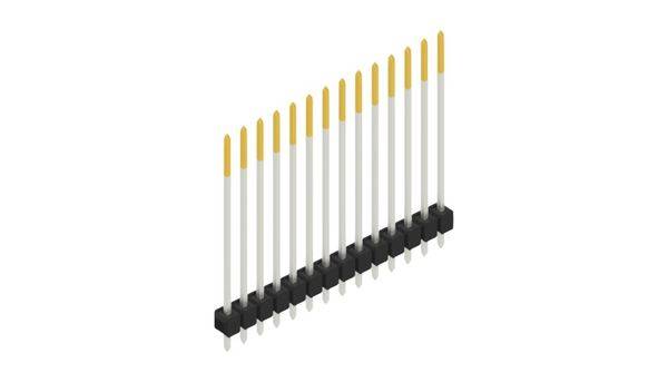 Fischer Elektronik Stiftleiste (Standard) Anzahl Reihen: 1 10049002 10St.