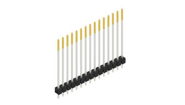 Fischer Elektronik Stiftleiste (Standard) Anzahl Reihen: 1 10049005 10St.