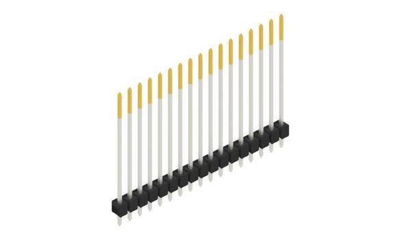 Fischer Elektronik Stiftleiste (Standard) Anzahl Reihen: 1 10049011 10St.