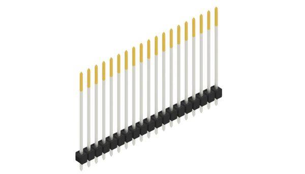 Fischer Elektronik Stiftleiste (Standard) Anzahl Reihen: 1 10049018 10St.