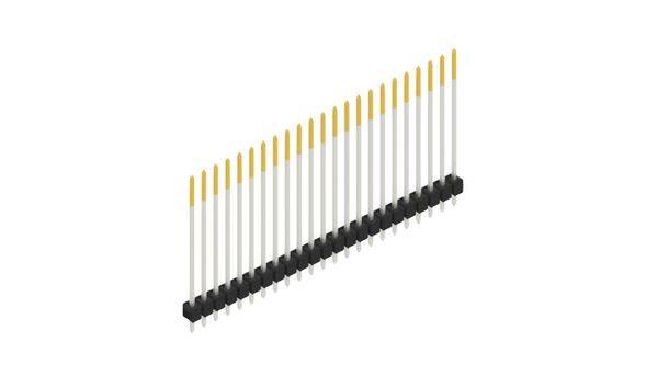 Fischer Elektronik Stiftleiste (Standard) Anzahl Reihen: 1 10049031 10St.