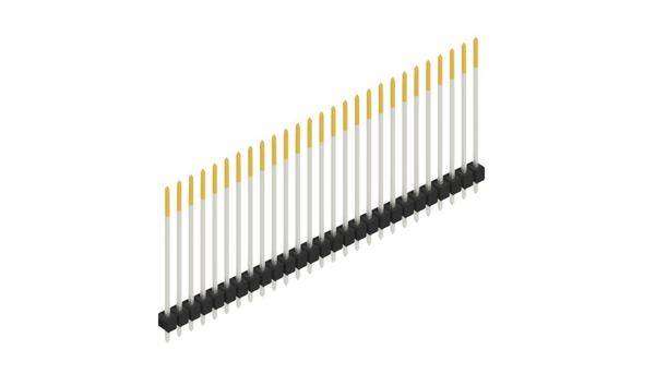 Fischer Elektronik Stiftleiste (Standard) Anzahl Reihen: 1 10049045 10St.