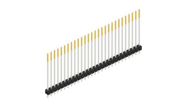 Fischer Elektronik Stiftleiste (Standard) Anzahl Reihen: 1 10049048 10St.