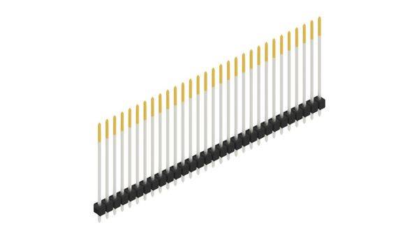 Fischer Elektronik Stiftleiste (Standard) Anzahl Reihen: 1 10049054 10St.