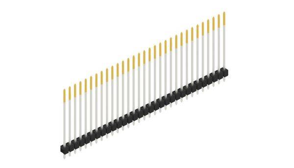 Fischer Elektronik Stiftleiste (Standard) Anzahl Reihen: 1 10049058 10St.