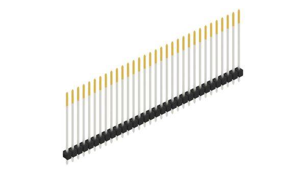Fischer Elektronik Stiftleiste (Standard) Anzahl Reihen: 1 10049061 10St.