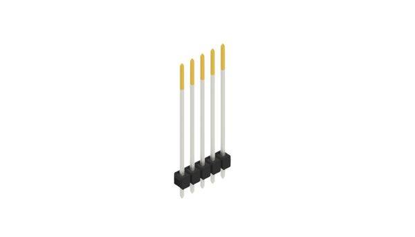 Fischer Elektronik Stiftleiste (Standard) Anzahl Reihen: 1 10048972 10St.