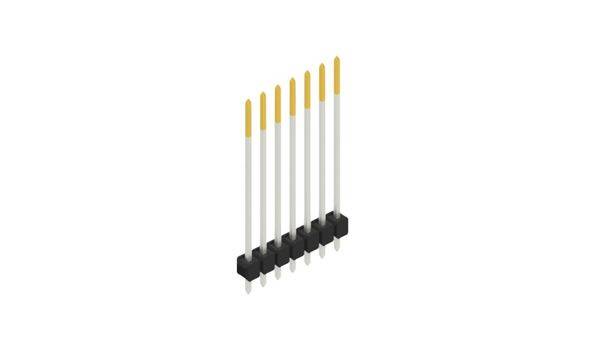 Fischer Elektronik Stiftleiste (Standard) Anzahl Reihen: 1 10048978 10St.