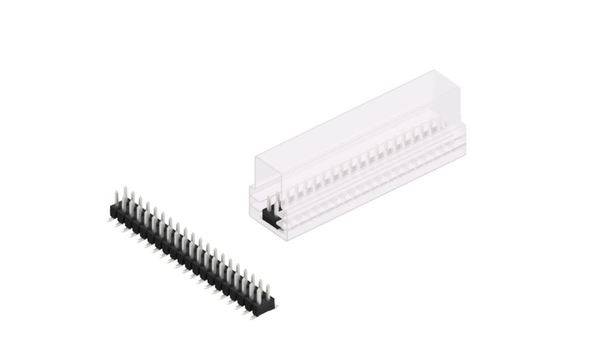 Fischer Elektronik Stiftleiste (Standard) Anzahl Reihen: 2 SL11SMD04040ZSM 10St.