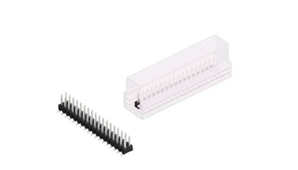 Fischer Elektronik Stiftleiste (Standard) Anzahl Reihen: 2 10049347 10St.