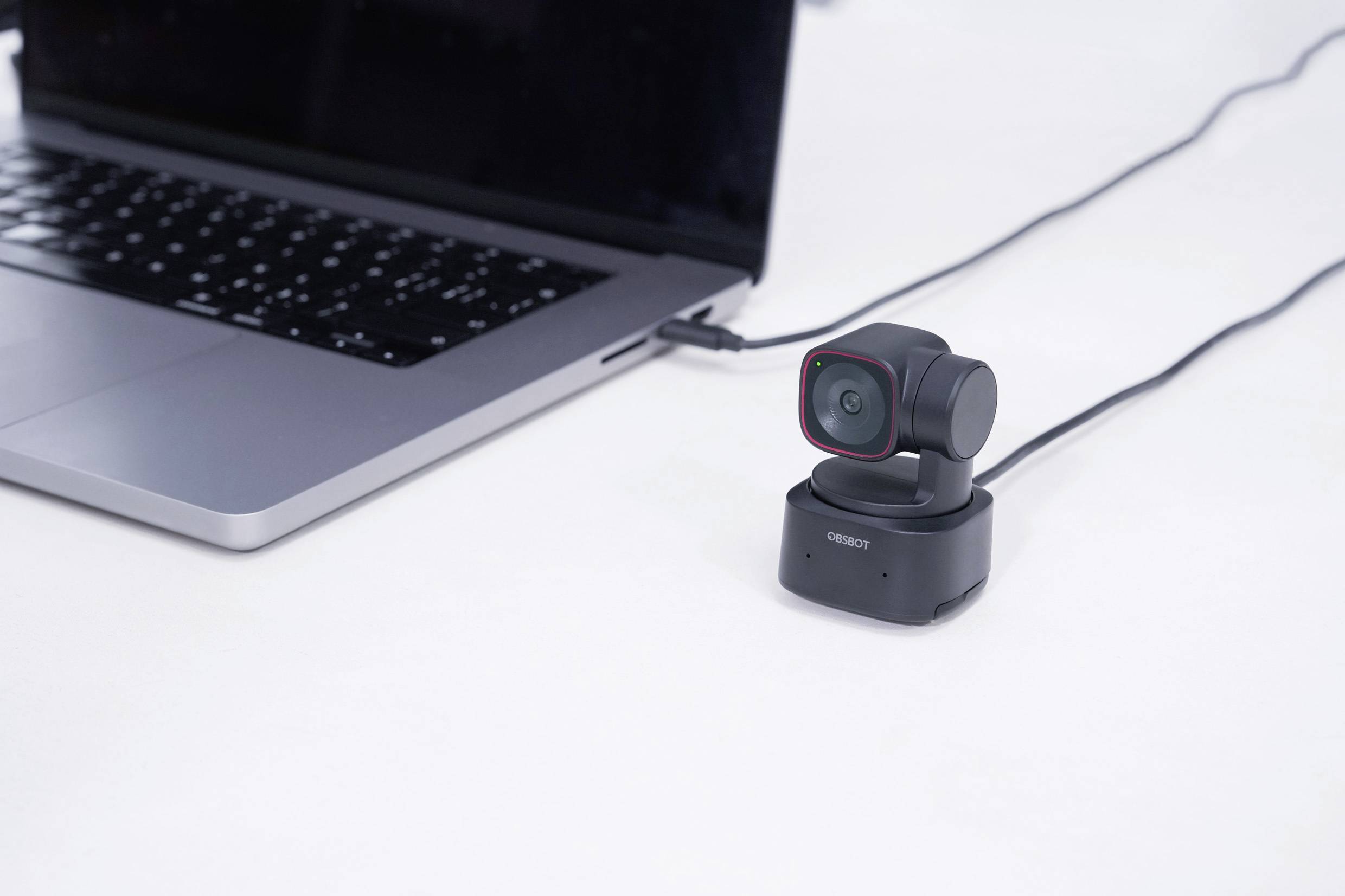 Obsbot Tiny 2 Lite PTZ 4K-Webcam 3840 x 2160 Pixel Schnelles Auto-Tracking per AI, Gestensteuerung