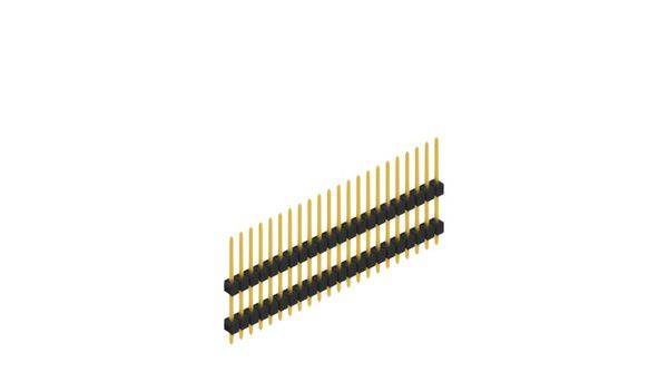 Fischer Elektronik Stiftleiste (Standard) Anzahl Reihen: 1 10051086 10St.