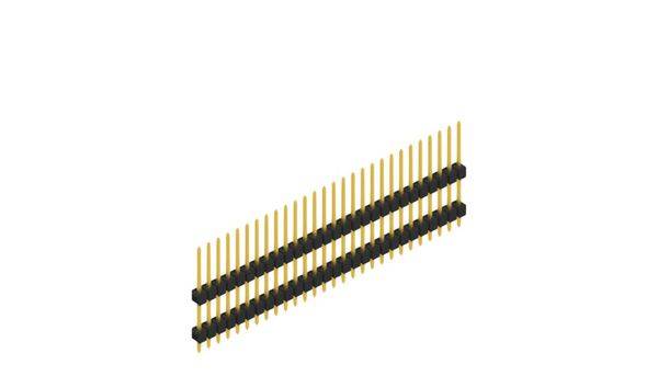 Fischer Elektronik Stiftleiste (Standard) Anzahl Reihen: 1 10051100 10St.