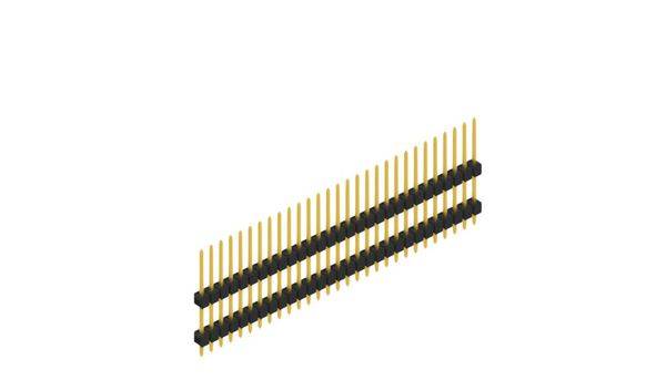 Fischer Elektronik Stiftleiste (Standard) Anzahl Reihen: 1 10051102 10St.