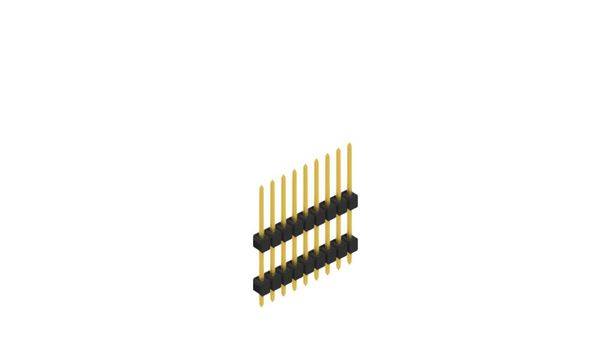Fischer Elektronik Stiftleiste (Standard) Anzahl Reihen: 1 10051056 10St.
