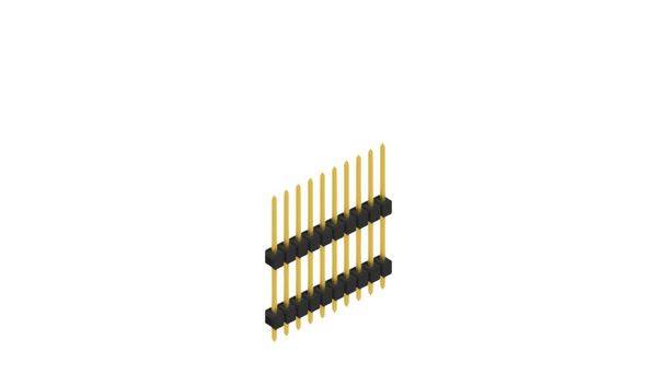 Fischer Elektronik Stiftleiste (Standard) Anzahl Reihen: 1 10051150 10St.