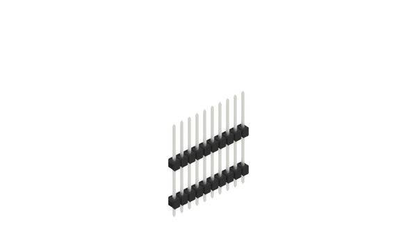 Fischer Elektronik Stiftleiste (Standard) Anzahl Reihen: 1 10051152 10St.