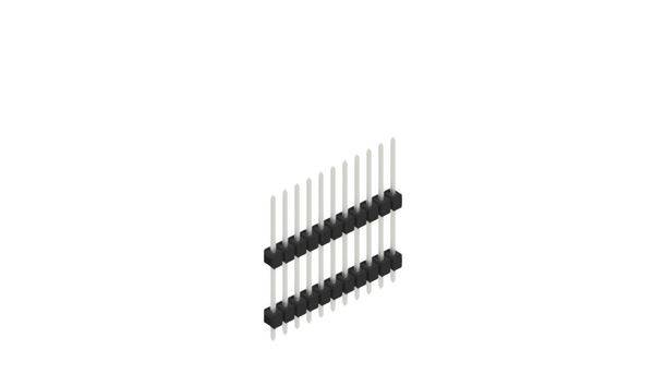 Fischer Elektronik Stiftleiste (Standard) Anzahl Reihen: 1 10051155 10St.
