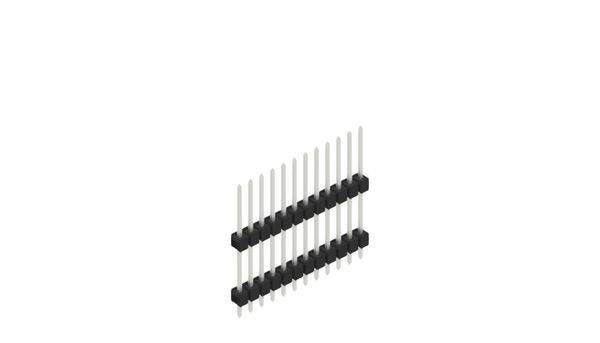 Fischer Elektronik Stiftleiste (Standard) Anzahl Reihen: 1 10051159 10St.