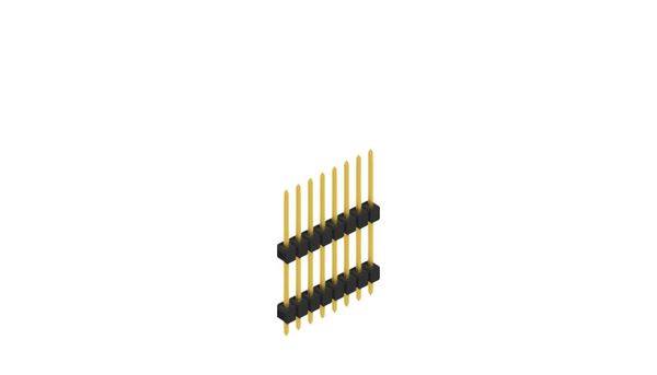 Fischer Elektronik Stiftleiste (Standard) Anzahl Reihen: 1 10051143 10St.