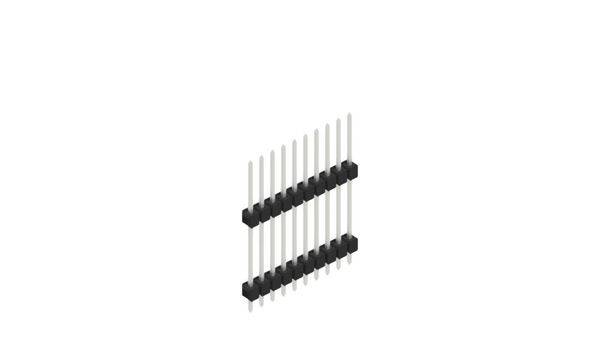 Fischer Elektronik Stiftleiste (Standard) Anzahl Reihen: 1 10051207 10St.