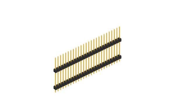 Fischer Elektronik Stiftleiste (Standard) Anzahl Reihen: 1 SL1318726G 10St.