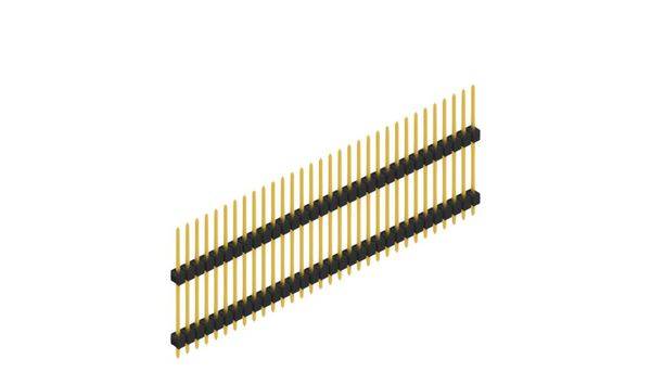 Fischer Elektronik Stiftleiste (Standard) Anzahl Reihen: 1 SL1318732G 10St.