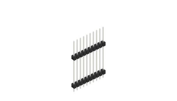 Fischer Elektronik Stiftleiste (Standard) Anzahl Reihen: 1 10051238 10St.
