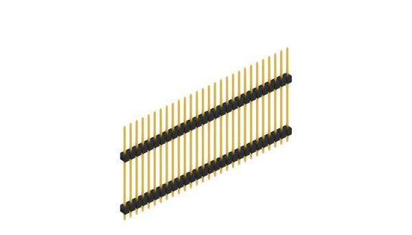 Fischer Elektronik Stiftleiste (Standard) Anzahl Reihen: 1 SL1323528G 10St.