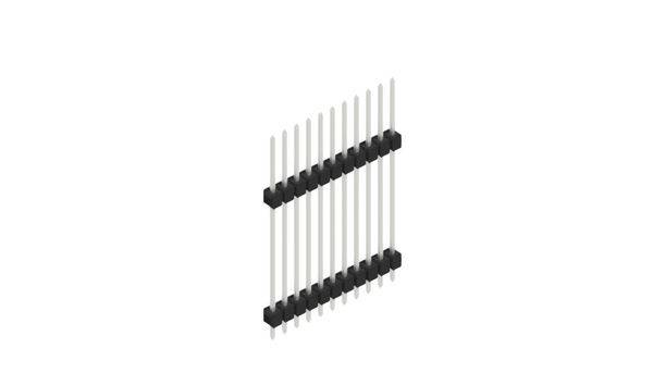 Fischer Elektronik Stiftleiste (Standard) Anzahl Reihen: 1 10051264 10St.