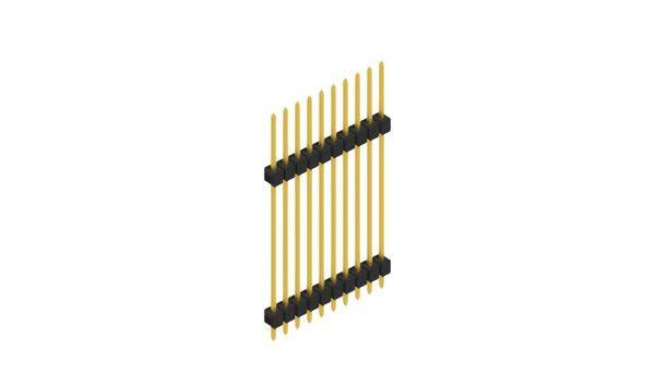 Fischer Elektronik Stiftleiste (Standard) Anzahl Reihen: 1 SL1331010G 10St.