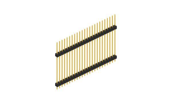 Fischer Elektronik Stiftleiste (Standard) Anzahl Reihen: 1 SL1331024G 10St.