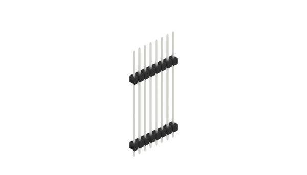 Fischer Elektronik Stiftleiste (Standard) Anzahl Reihen: 1 SL133108Z 10St.
