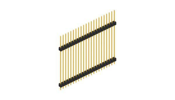 Fischer Elektronik Stiftleiste (Standard) Anzahl Reihen: 1 SL1336522G 10St.
