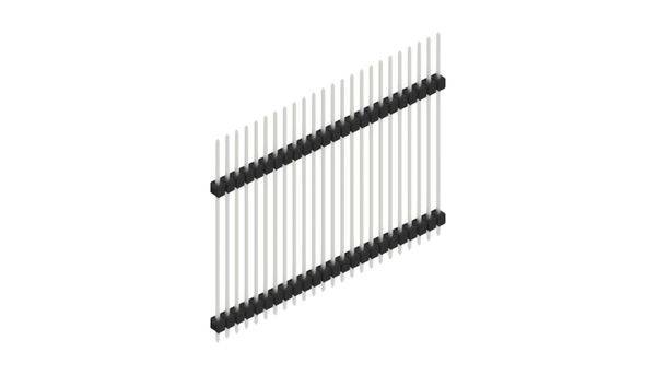 Fischer Elektronik Stiftleiste (Standard) Anzahl Reihen: 1 SL1336524Z 10St.