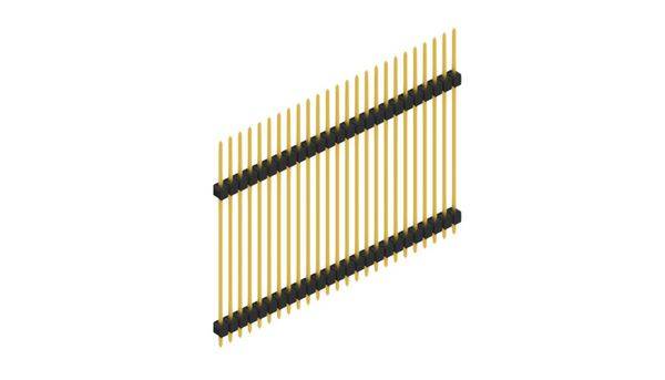 Fischer Elektronik Stiftleiste (Standard) Anzahl Reihen: 1 SL1336525G 10St.