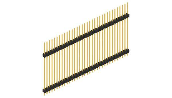 Fischer Elektronik Stiftleiste (Standard) Anzahl Reihen: 1 SL1336534G 10St.