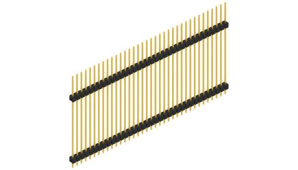 Fischer Elektronik Stiftleiste (Standard) Anzahl Reihen: 1 10051309 10St.