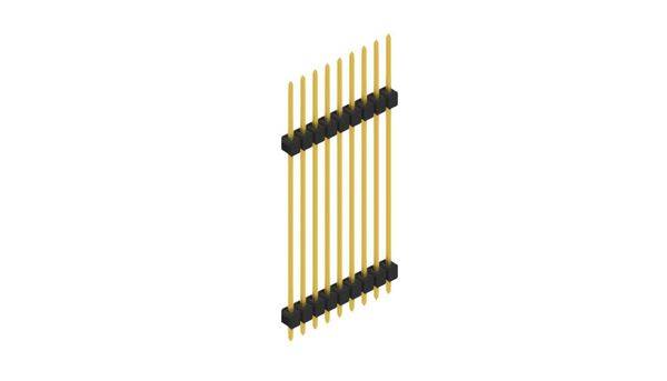 Fischer Elektronik Stiftleiste (Standard) Anzahl Reihen: 1 SL133659G 10St.