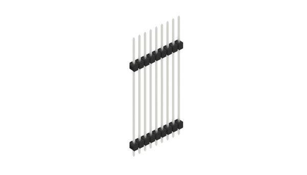 Fischer Elektronik Stiftleiste (Standard) Anzahl Reihen: 1 SL133659Z 10St.
