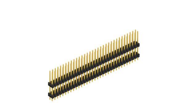 Fischer Elektronik Stiftleiste (Standard) Anzahl Reihen: 2 SL1412266G 10St.