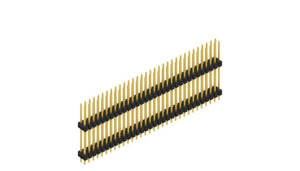 Fischer Elektronik Stiftleiste (Standard) Anzahl Reihen: 2 10051537 10St.