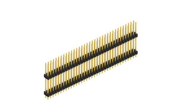 Fischer Elektronik Stiftleiste (Standard) Anzahl Reihen: 2 SL1418770G 10St.