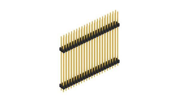 Fischer Elektronik Stiftleiste (Standard) Anzahl Reihen: 2 SL1436544G 10St.